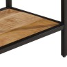 Table console 100x35x70 cm bois de manguier massif brut 