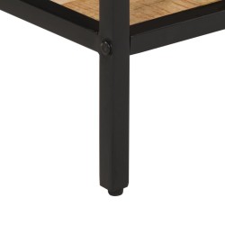 Table console 100x35x70 cm bois de manguier massif brut 