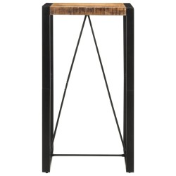 Table de bar 60x55x110 cm bois de manguier massif brut 