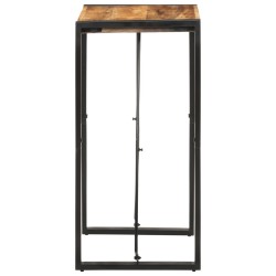 Table de bar 60x55x110 cm bois de manguier massif brut 