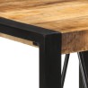 Table de bar 60x55x110 cm bois de manguier massif brut 