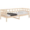 Lit de jour sans matelas bois de pin massif 90x190 cm 