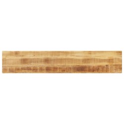 Dessus de table rectangulaire bois massif de manguier brut 