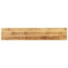 Dessus de table rectangulaire bois massif de manguier brut 
