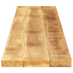 Dessus de table rectangulaire bois massif de manguier brut 