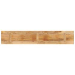 Dessus de table rectangulaire bois massif de manguier brut 