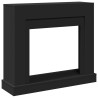 Cadre de cheminée noir 100x30x87,5 cm bois d'ingénierie 