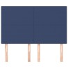 Têtes de lit 4 pcs Bleu 72x5x78/88 cm Tissu 