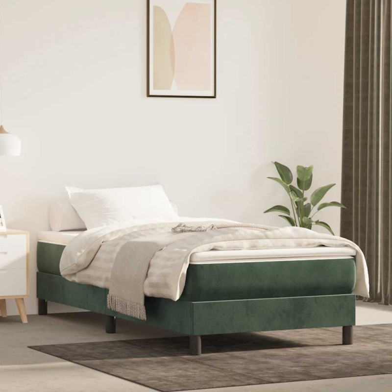 Matelas de lit à ressorts ensachés 80x210x20 cm velours 