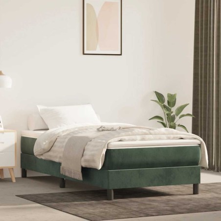 Matelas de lit à ressorts ensachés 80x210x20 cm velours 
