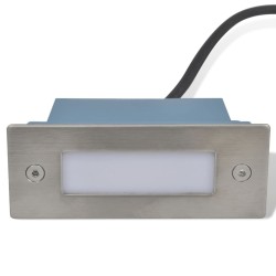 Lampes LED encastrée d'escalier 6 pcs 44x111x56 mm 