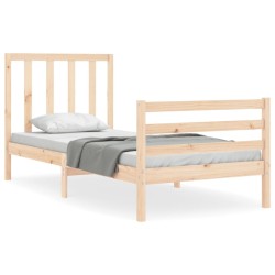 Cadre de lit sans matelas 100x200 cm bois massif de pin 