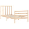 Cadre de lit sans matelas 100x200 cm bois massif de pin 