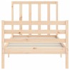 Cadre de lit sans matelas 100x200 cm bois massif de pin 