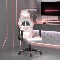 Chaise de jeu Blanc et rose Similicuir 