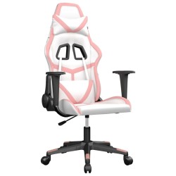 Chaise de jeu Blanc et rose Similicuir 