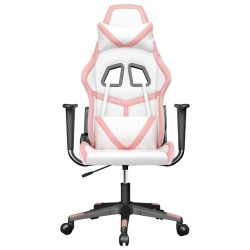 Chaise de jeu Blanc et rose Similicuir 