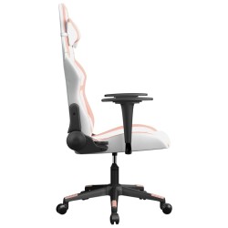 Chaise de jeu Blanc et rose Similicuir 
