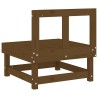 Canapés centraux de jardin 2 pcs marron miel bois de pin solide 