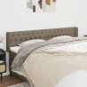 Tête de lit avec oreilles Taupe 203x16x78/88 cm Tissu 
