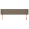 Tête de lit avec oreilles Taupe 203x16x78/88 cm Tissu 