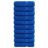 Serviettes de douche de qualité supérieure SOLUND 10 pcs bleu 
