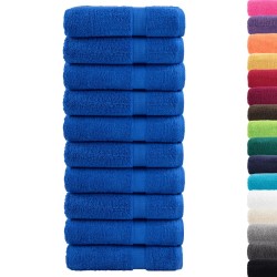 Serviettes de douche de qualité supérieure SOLUND 10 pcs bleu 