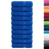 Serviettes de douche de qualité supérieure SOLUND 10 pcs bleu 