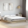 Cadre de lit sans matelas chêne sonoma 140x200 cm 