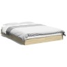 Cadre de lit sans matelas chêne sonoma 140x200 cm 
