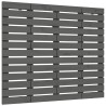 Tête de lit murale Gris 141x3x91,5 cm Bois massif de pin 