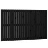 Tête de lit murale Noir 140x3x90 cm Bois massif de pin 