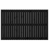 Tête de lit murale Noir 140x3x90 cm Bois massif de pin 