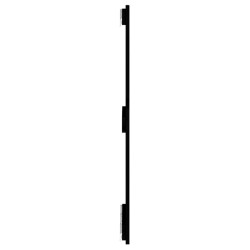 Tête de lit murale Noir 140x3x90 cm Bois massif de pin 