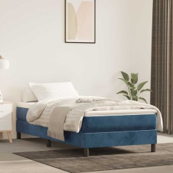 Matelas de lit à ressorts ensachés 80x210x20 cm velours 