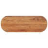 Dessus de table 140x50x3,8 cm ovale bois massif d'acacia 