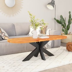Dessus de table 140x50x3,8 cm ovale bois massif d'acacia 