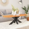 Dessus de table 140x50x3,8 cm ovale bois massif d'acacia 