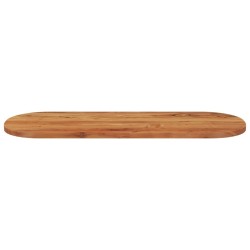 Dessus de table 140x50x3,8 cm ovale bois massif d'acacia 