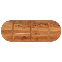 Dessus de table 140x50x3,8 cm ovale bois massif d'acacia 