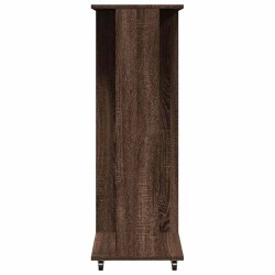 Garde-robe avec roues chêne marron 102x38x110cm bois ingénierie 