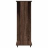 Garde-robe avec roues chêne marron 102x38x110cm bois ingénierie 
