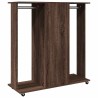 Garde-robe avec roues chêne marron 102x38x110cm bois ingénierie 