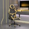 Chaise de jeu Noir et doré Similicuir 
