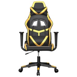 Chaise de jeu Noir et doré Similicuir 