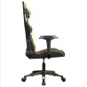 Chaise de jeu de massage Noir et doré Similicuir 