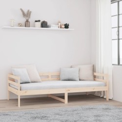 Lit de jour sans matelas 80x200 cm bois de pin massif 