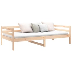 Lit de jour sans matelas 80x200 cm bois de pin massif 