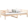 Lit de jour sans matelas 80x200 cm bois de pin massif 