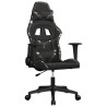 Chaise de jeu de massage Noir et camouflage Similicuir 